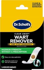 Dr. Scholl's ONE-Step WART REMOVERS, 14 ct Removes Warts in As Few As 2 Treat