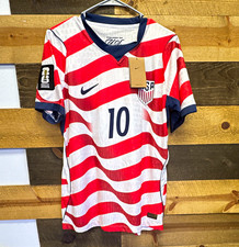 Nike USA Soccer Jersey Christian Pulisic #10 White Red Blue FIFA World Cup 2026