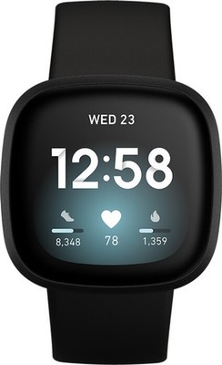 Fitbit Versa 3 schwarz Fitness Tracker Smartwatch Wi-Fi Bluetooth 1,4 Zoll Touch