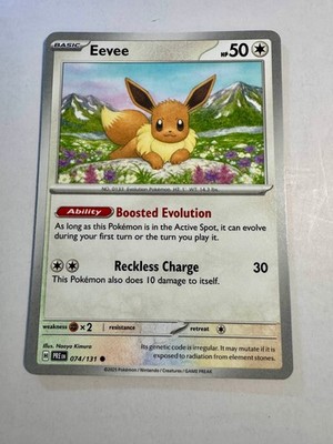 Pokémon TCG SV-Prismatic Evolutions Eevee #74/131 Regular Common NM