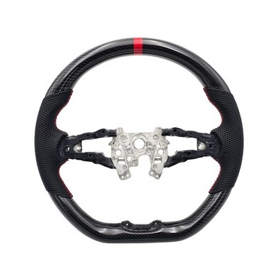 REVESOL Real Carbon Fiber Steering Wheel Red Ring for 2023+ Honda CR-V HR-V NEW!