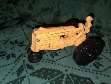 Vintage Minneapolis-Moline Toy Tractor Yellow Diecast Late 50's - 60's