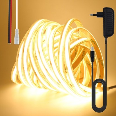 12V 24V LED COB Streifen Wasserdicht IP68 Lichterkette Lichtband Selbstklebend