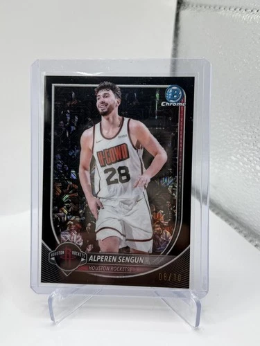 2025-26 Bowman Chrome Alperen Sengun Black Mojo Refractor /10 #BCV-133 Flagg