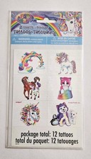 Lisa Frank Tattoos NIP Unicorn Rainbows Hearts Puppy Kittens horses 2014 Unique