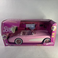 New In Box Mattel Hot Wheels Barbie The Movie RC Pink Corvette Car
