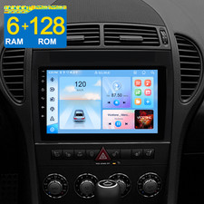 6+128G Android 15 CarPlay Autoradio Navi 8 Kern F&uuml;r Mercedes-Benz SLK Class R171