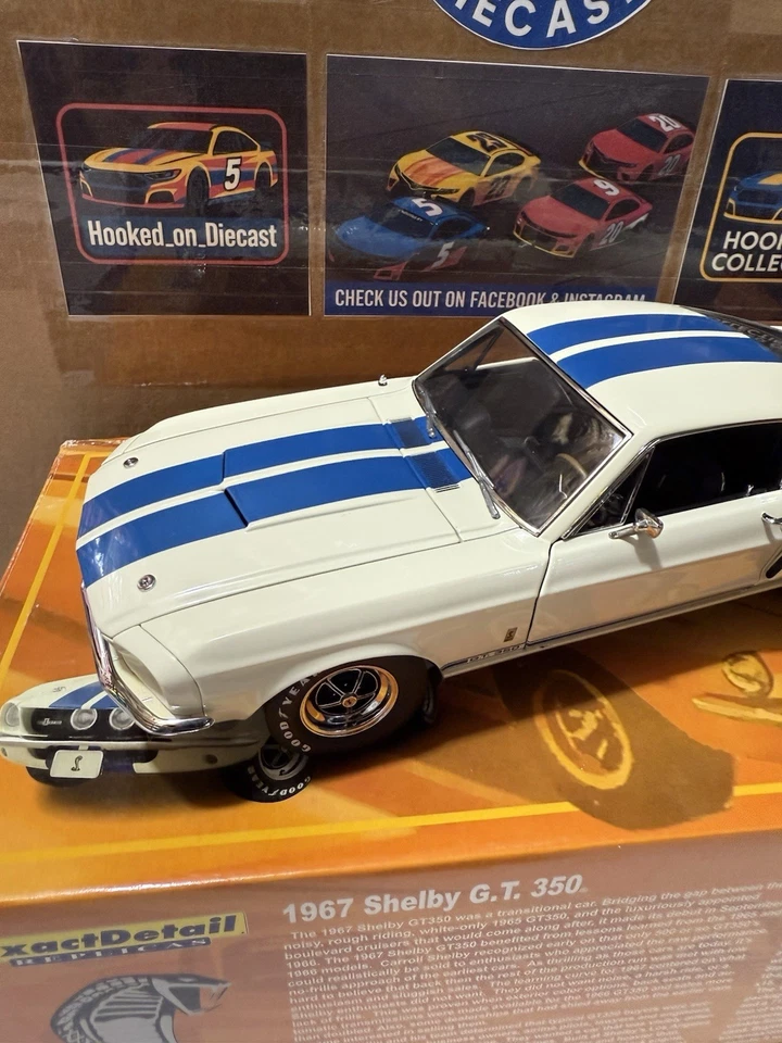 RARE* Exact Detail 1:18 Diecast 1967 Shelby G.T. 350 Limited 1500! WCC703 - Image 4 of 4