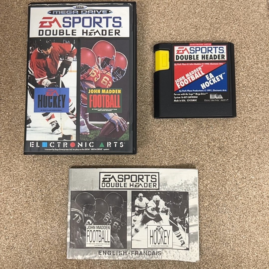EA Sports™ Double Header (SEGA Genesis) [B-Grade CIB, Tested] EU Version