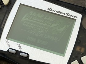 Bandai WonderSwan WS W/ Good Original LCD Screen & Glass Lens - Skeleton Black