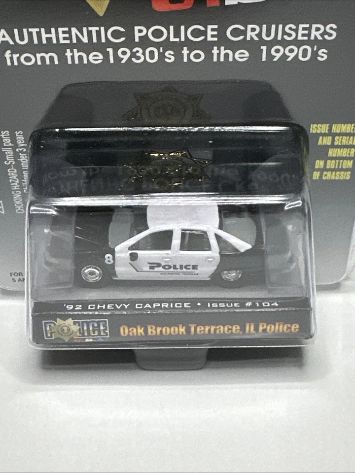 RACING CHAMPIONS POLICE U.S.A. 92 CHEVY CAPRICE OAK BROOK TERRACE IL POLICE NEW - Image 2 of 4