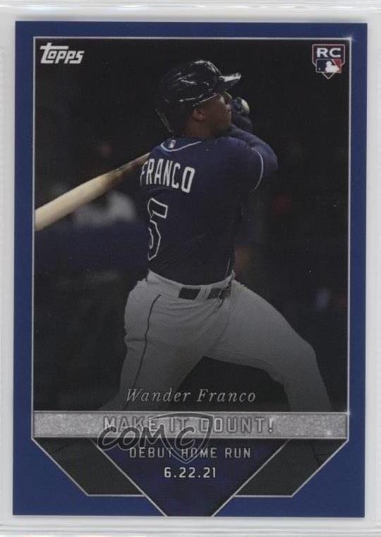 2022 Topps X Make it Count! Dark Blue 26/75 Wander Franco #68 Rookie RC 9b3