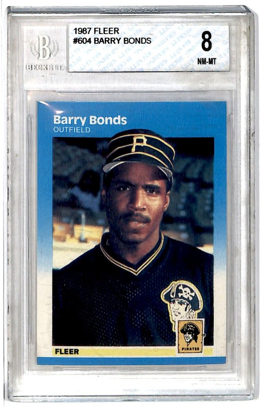 1987 Fleer Barry Bonds Rookie BGS 8 SB6