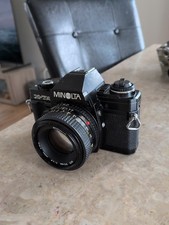 Minolta X-7A fotocamera reflex pellicola 35 mm con obiettivo Minolta MC 55 mm f = 1,7