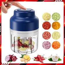 Electric Garlic Chopper 320ml USB Rechargeable Mini Food Processor 25W