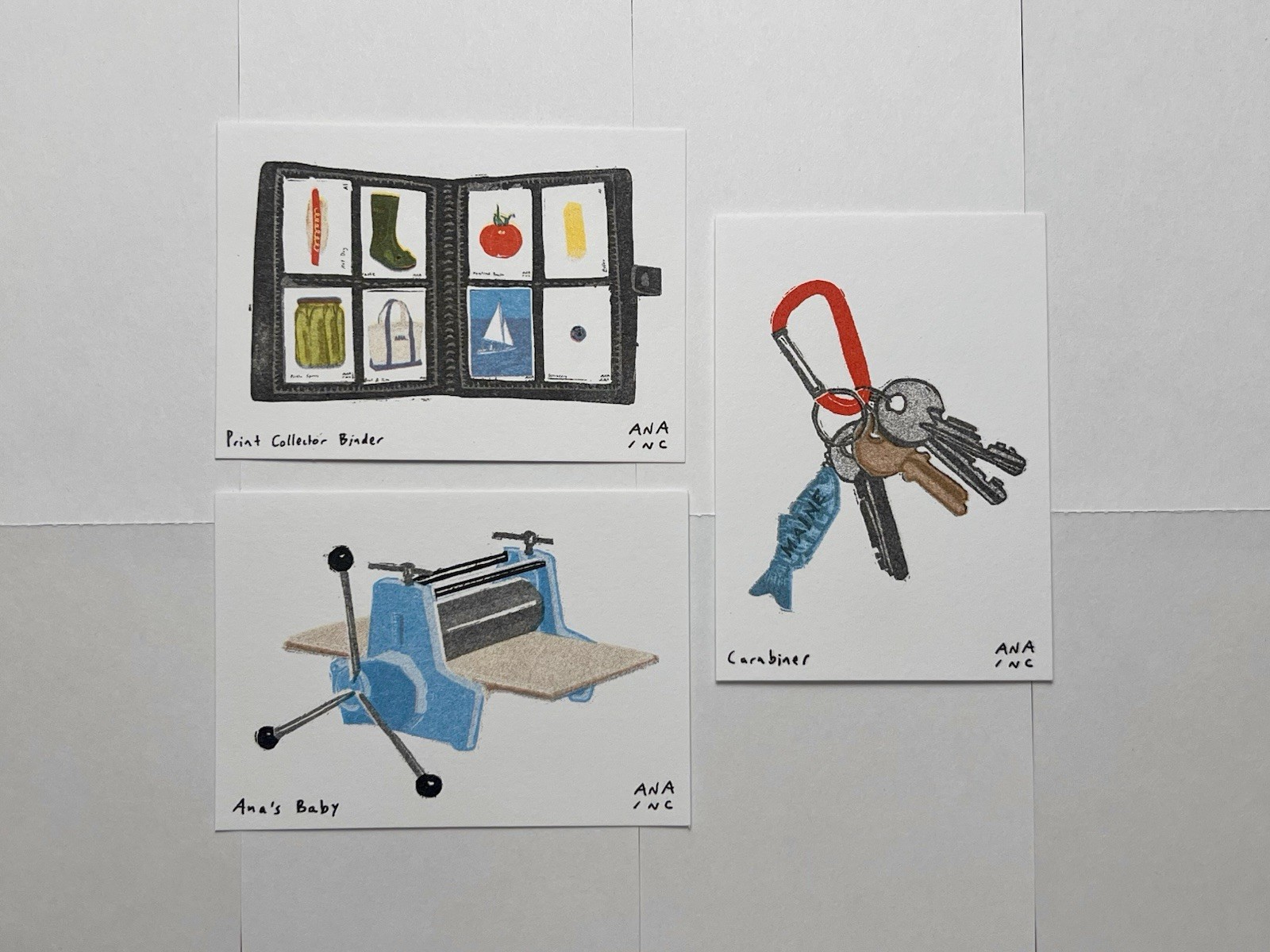 Anastasia Inciardi Mini Print - Print Maker Collector Set of 3