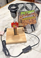 Minecraft Glowstone Mojang 14 Inch Corded Desk LED Bedside Night Light Lamp