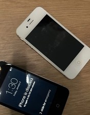 2 iPhone 4 Locked iPhone Disabled Black And White