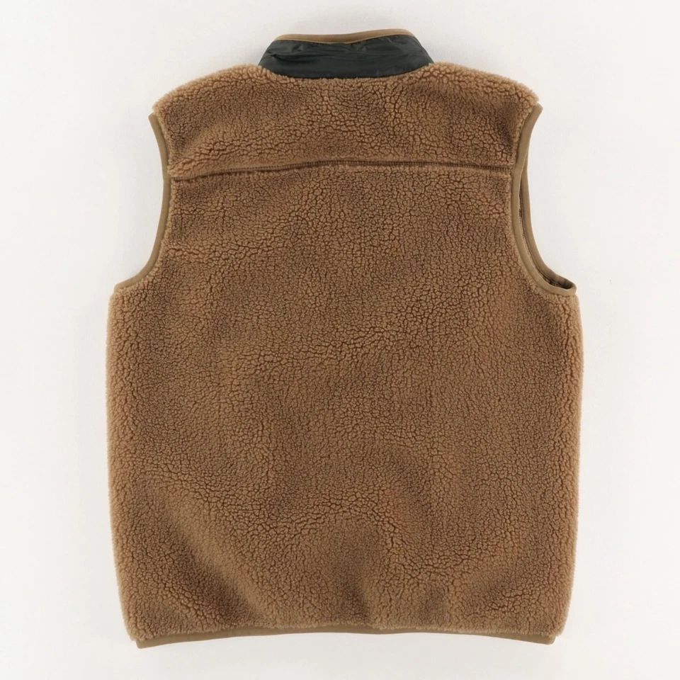 Lacoste Sherpa 抓绒背心夹克棕色男式 M 码 — 第 4/4 张图片