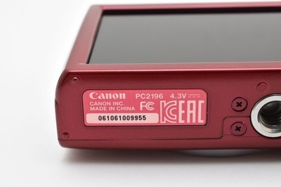 Exc Canon IXY 160 Compact Digital Camera Red Direct from Japan 074