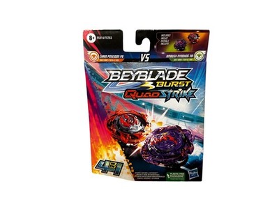 Beyblade Burst QuadStrike Dual Pack Chain Poseidon P8 + Ambush Nyddhog N8 | NEU