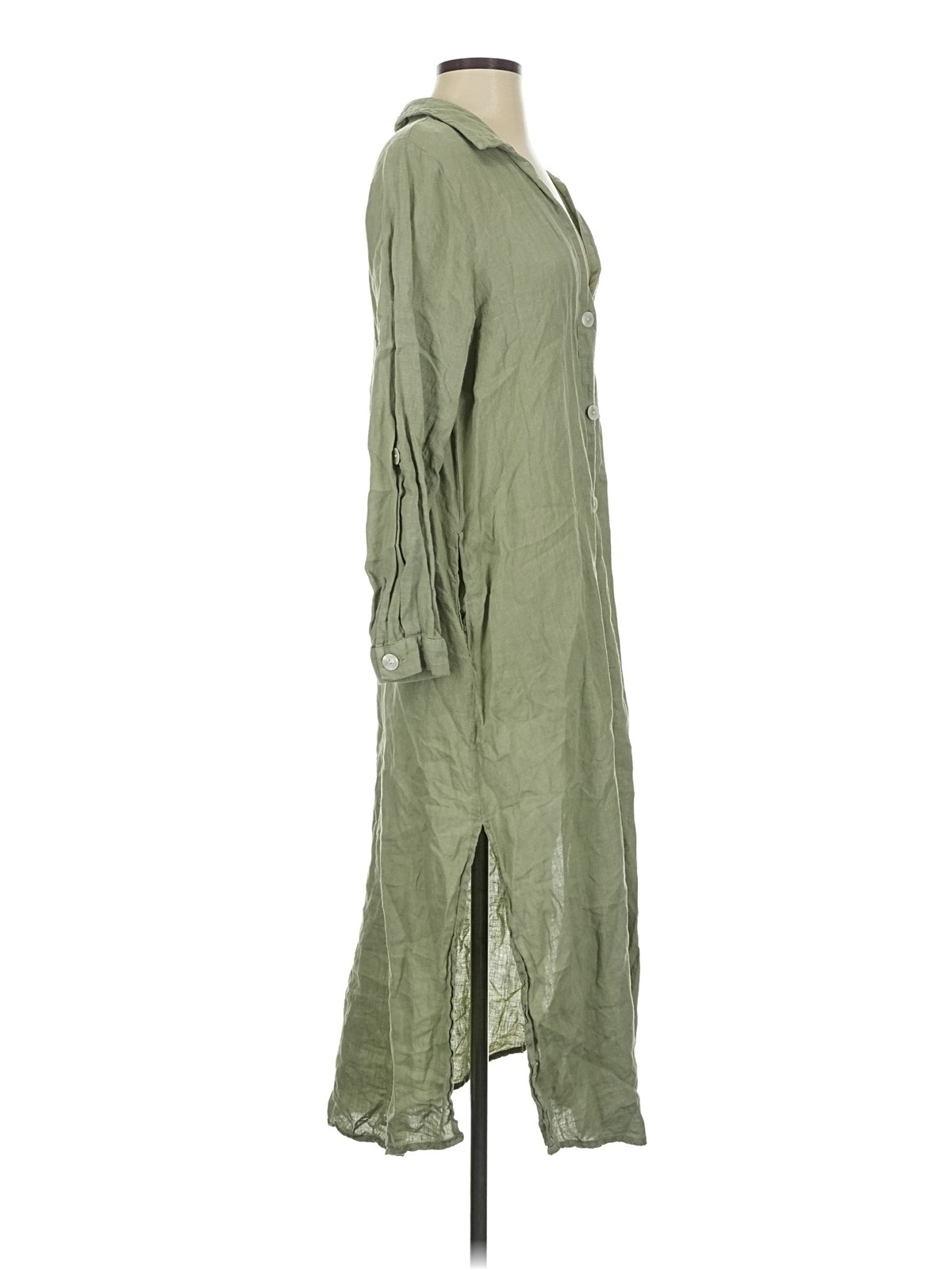 Zara Women Green Casual Dress S thumbnail 3