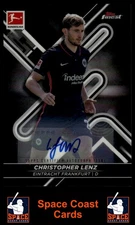 2021-22 Topps Finest Bundesliga #54 Christopher Lenz Autographs Black #/250