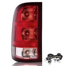 Left Tail Light Red Lens for GMC Sierra 1500 2500 3500HD 07-12 14w/Bulbs Harness
