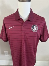 Nike Dri-Fit Florida State FSU Seminoles Men  s Medium Maroon Polo Shirt NWT