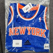   NBA Authentic New York Knicks  Blank Rev 30  Adidas blue Jersey NWT XLT / XL+2