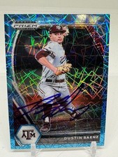 2021 Panini Prizm Draft Picks - Dustin Saenz #PDP112 Blue Velo (RC) SIGNED