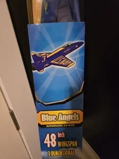 X-Kites Blue Angels Supersized 3-D Kite 48" Wingspan W/Triwinder and Flying Line