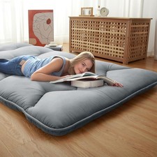 Japanese Futon Floor Mattress 3 in Folding Floor Bed Portable Roll Up Tatami Mat