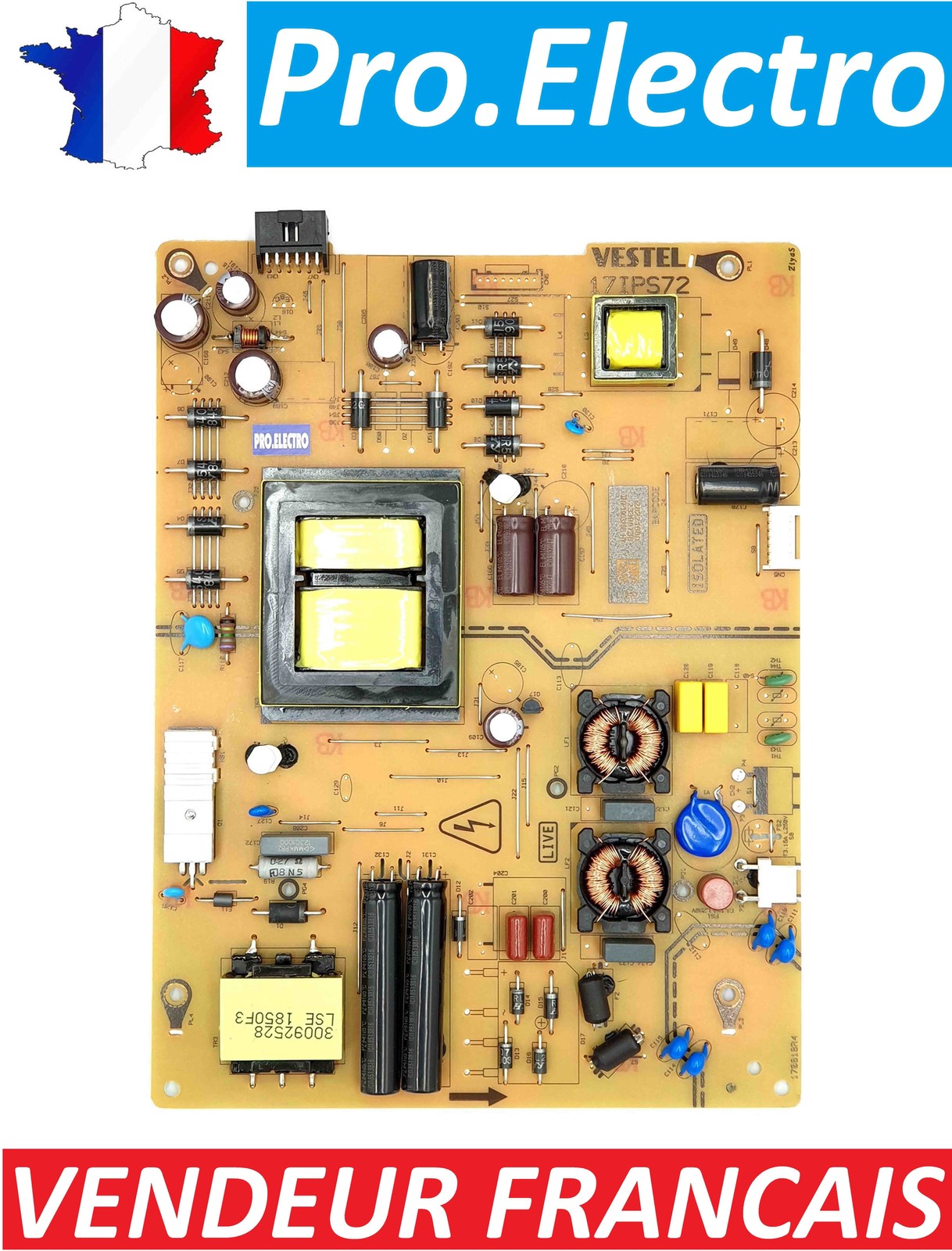 Alimentation TV VESTEL 17IPS72 28105017 répare le clignotement de veille
