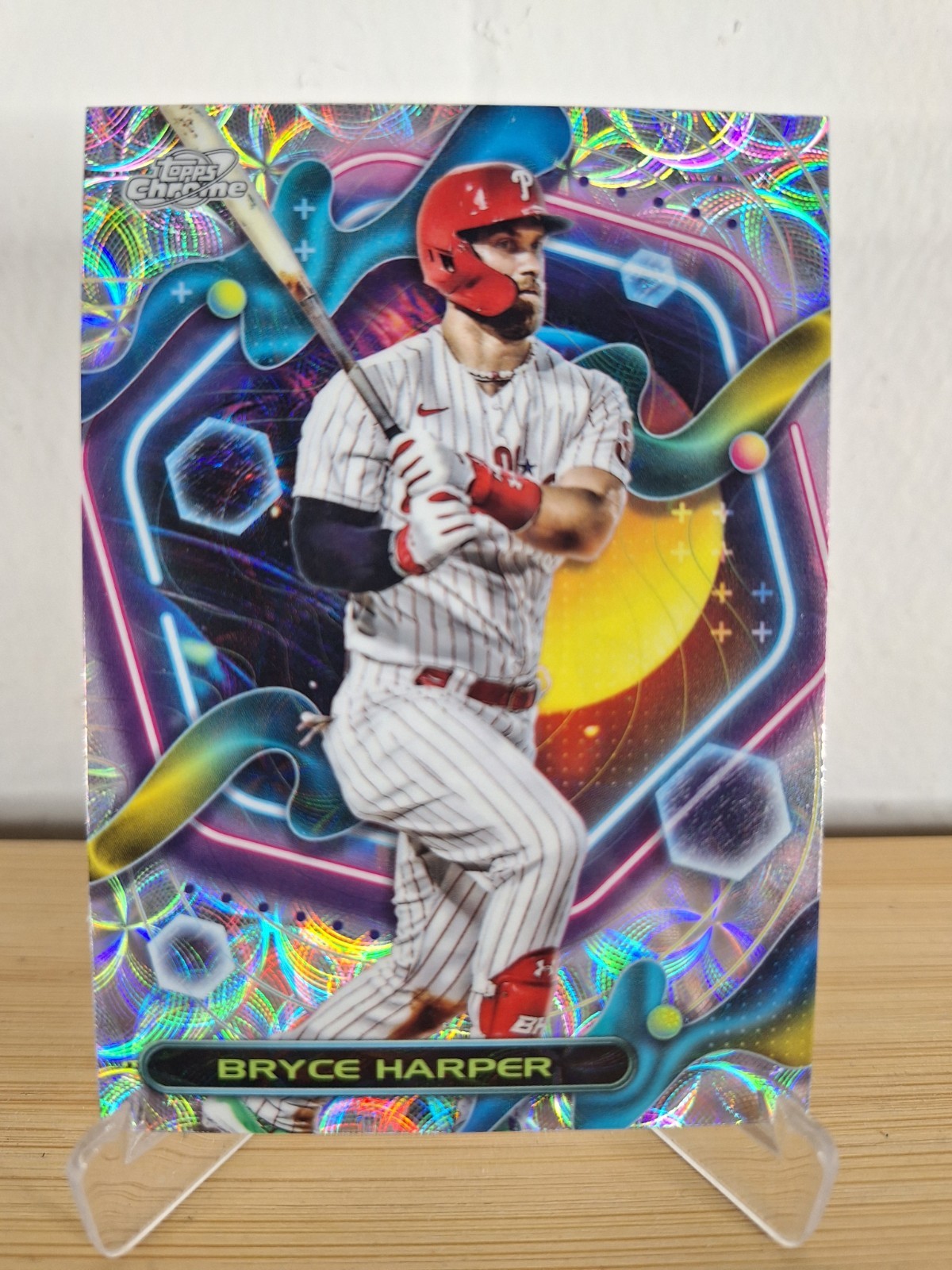 2023 Topps Cosmic Chrome #19 Bryce Harper Nucleus Refractor Phillies MVP HOF MLB