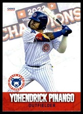 2022 Yohendrick Pinango Choice Minor League Rookie South Bend Cubs Champs