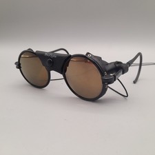 Vintage Pro Optic Glacier Sunglasses France Leather Side Shield Mountaineer Lens