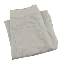 Madewell Emmett Wide-Leg Crop Jeans Women's Size 26 Ivory Off-White Denim