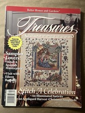 Better Homes and Gardens Treasures In Needlework Stitch A Celebration Magazine