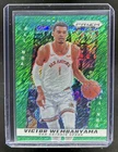 2024-25 Panini Prizm Deca Victor Wembanyama Green Shimmer Prizm FOTL #/12 Spurs