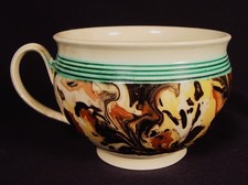 EXTREMELY RARE 1775 MARBLED CUP MOCHA WARE MOCHAWARE PEARLWARE STAFFORDSHIRE
