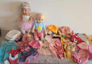 Baby Born und Baby Born Emely Konvolut zwei Puppen und viel Zubehör