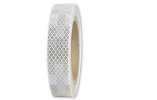 3M High Intensity Grade Prismatic Reflective Sheeting White 1" x 18' Cut Roll