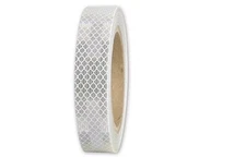 3M High Intensity Grade Prismatic Reflective Sheeting White 1" x 18' Cut Roll