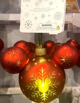 その他 Disney Christmas Ornament 2025 2025 Walt Disney World Parks Mickey Mouse Christmas Ornament Glass