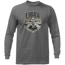 Libra Zodiac Sign Horoscope Astrological Graphic Long Sleeve