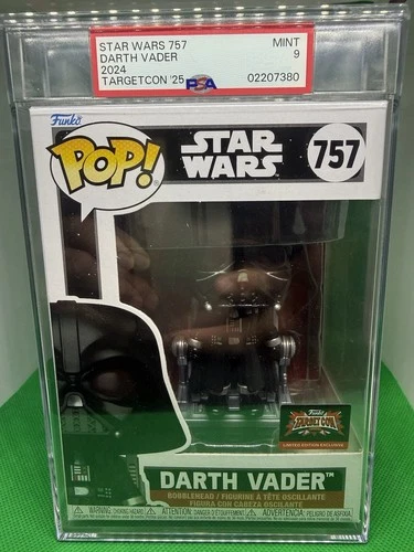 Star Wars DARTH VADER #757 Funko Pop! 2025 Target Con. PSA 9 !!!!
