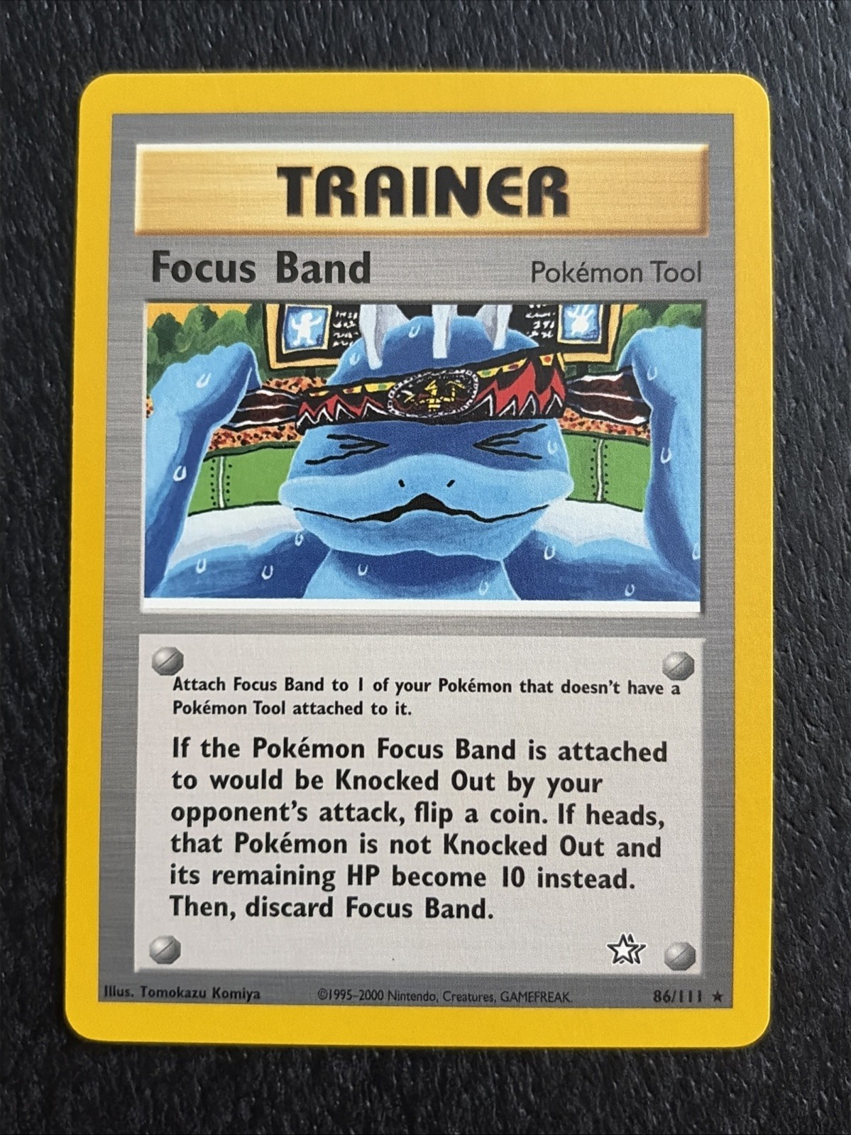 Pokémon TCG - FOCUS BAND - 86/111 - RARE - UNLIMITED - NEO GENESIS (2000)