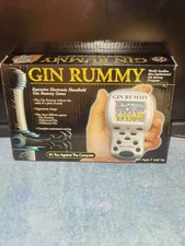 Talking Gin Rummy Excalibur Electronics 380 Electronic Handheld Travel Card Game
