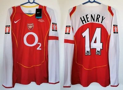 Maillot Retro ARSENAL 2005 #14 HENRY FA Cup Final - Photo 1/4